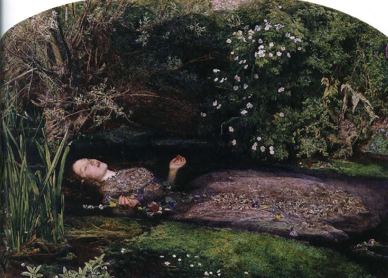 Sir John Everett Millais ofelia Sweden oil painting art